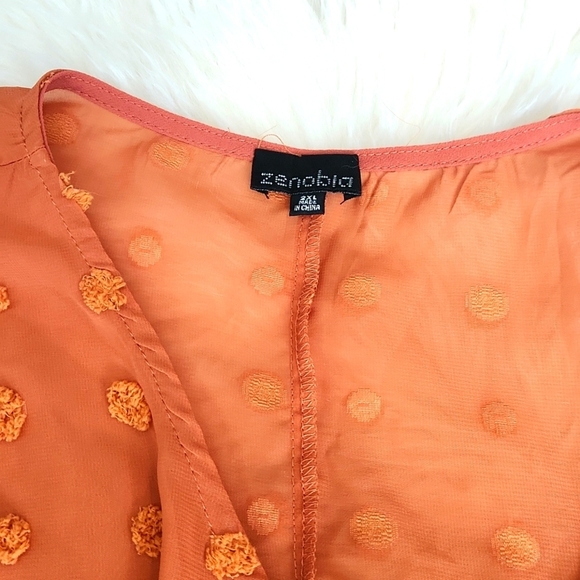 Zenobia Sheer Polka Dot Blouse - Picture 2 of 4